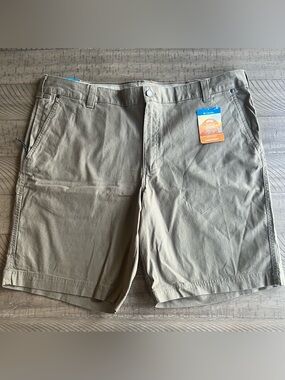 NWT Columbia Flex Roc Shorts 10" Inseam Men's Size 42 Tan UPF 50 Gorpcore